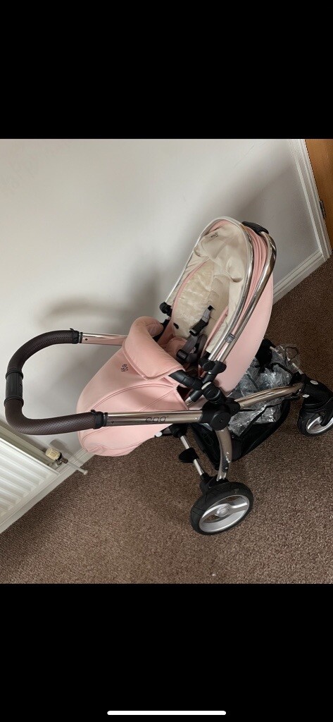 pink egg pram